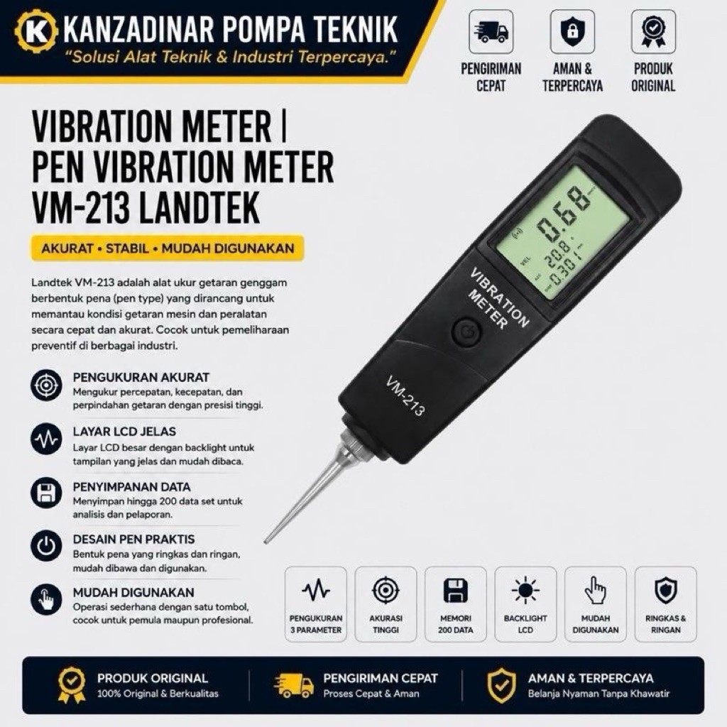 Vibration Meter | Pen Vibration Meter VM-213 Landtek