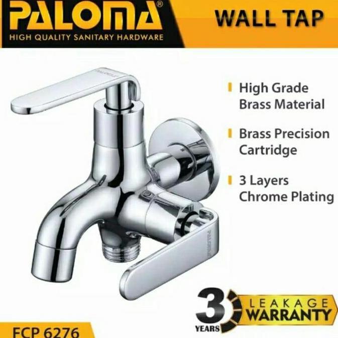 PALOMA FCP 6276 KERAN CABANG TEMBOK SHOWER, DOUBLE KERAN AIR