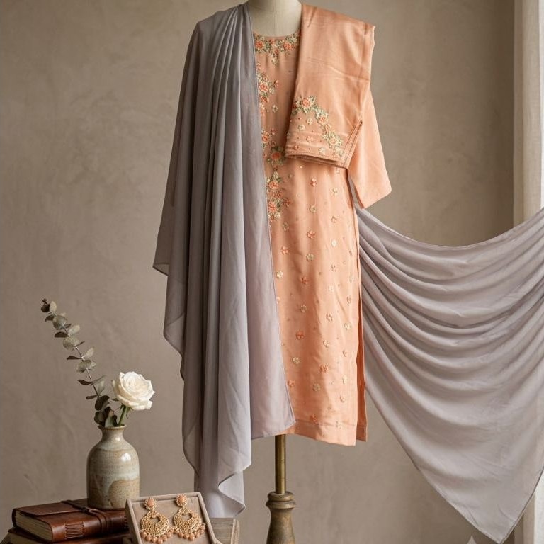 baju india set celana ld 90