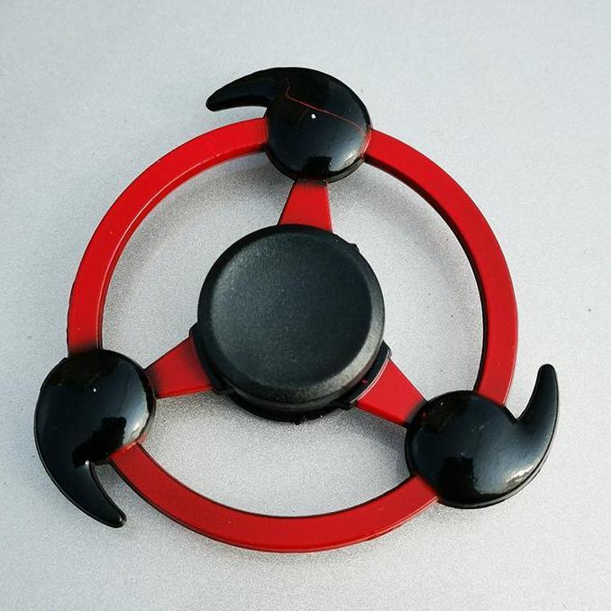 Ninja Fidget Spinner Shuriken 2 - Naruto Kunai Suriken Besi Sasuke Sharingan Mangekyou Pijet Spiner