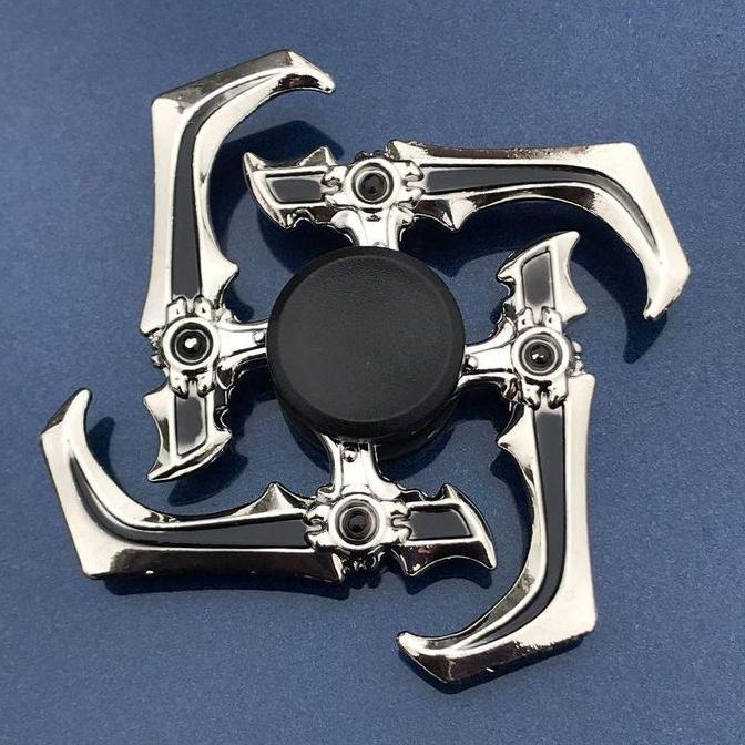 Ninja Fidget Spinner Metal Shuriken - Naruto Kunai Suriken Besi Sasuke Katana Spiner Sabit Klewang