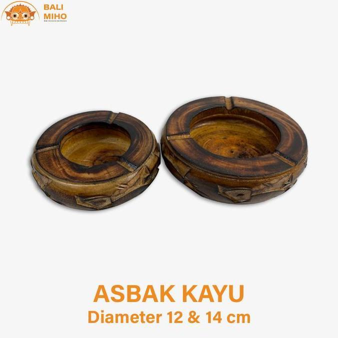 ~@~@~@~@] Asbak Kayu Ukir Tulisan Bali - Asbak Bali - Asbak Kayu - Asbak Rokok