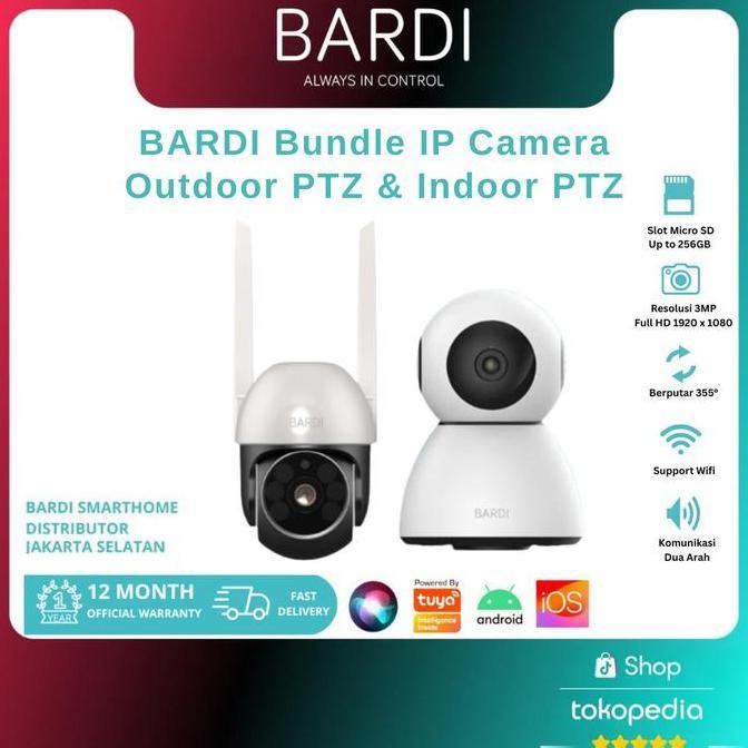 Handx- Bardi Ip Camera Indoor Ptz & Outdoor Ptz Bundle Cctv Ip Camera