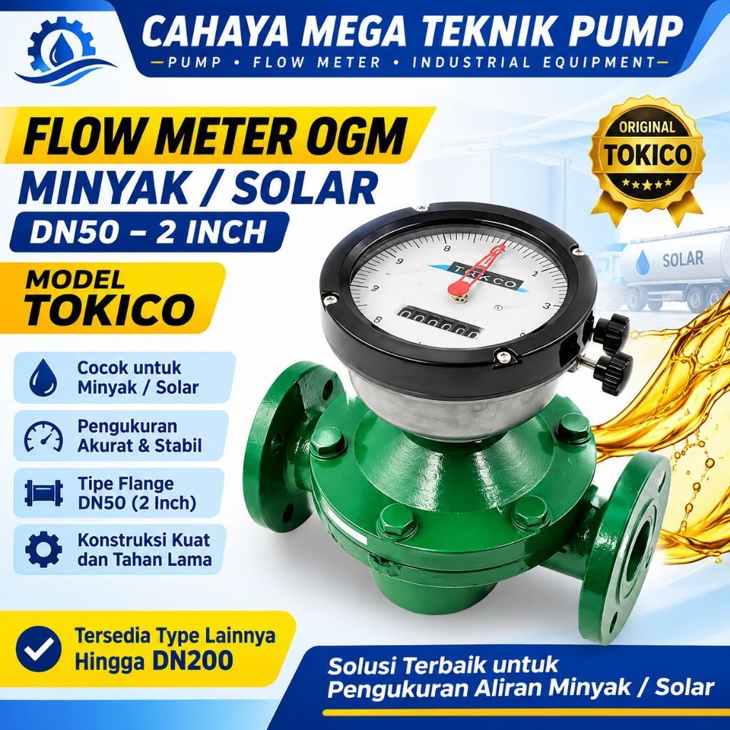 flow meter OGM minyak DN50 flow meter solar falnge 2inch model tokico