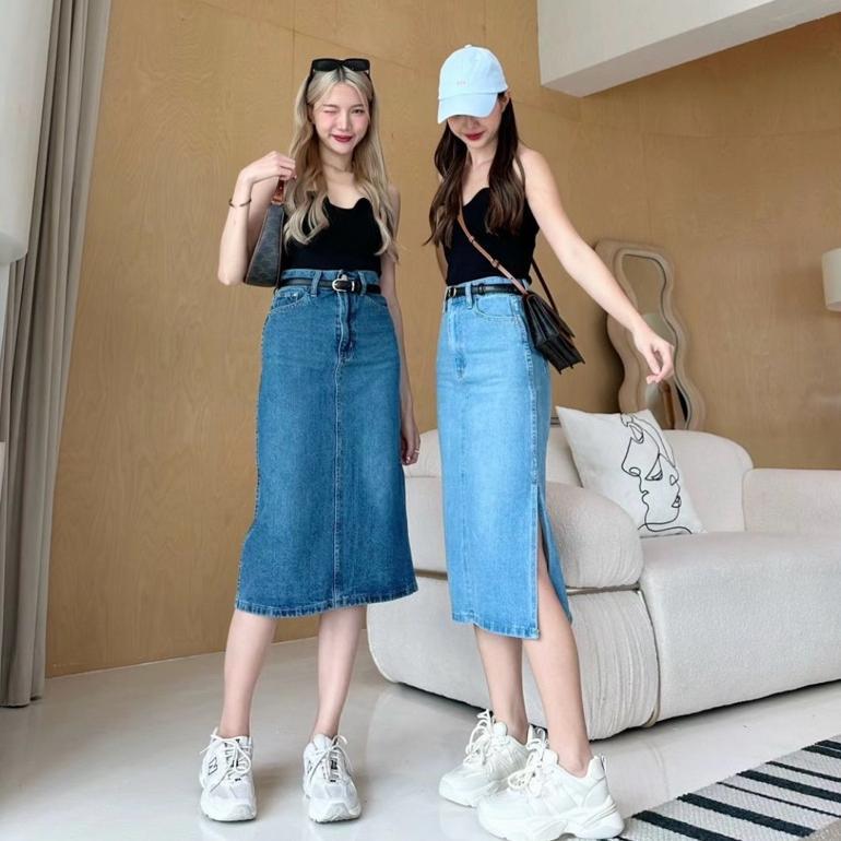 Bagus Thegirlhouse - Highwaist Rok Jeans Vardah