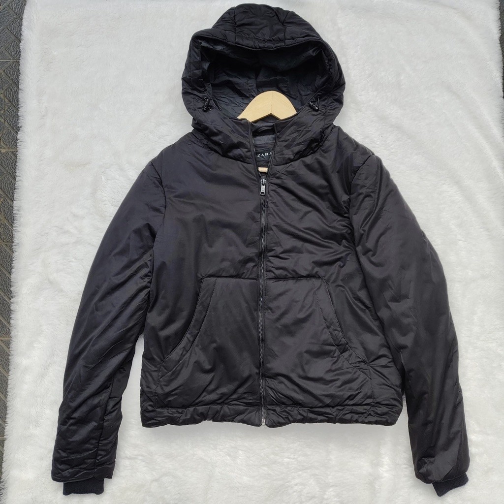 Jacket Puffer Zara man Black