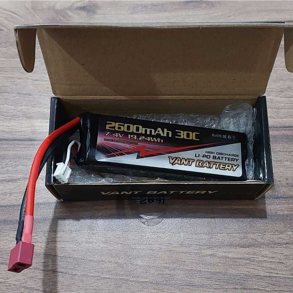Battery Baterai RC VANT Lipo 2S 7,4v 2600mah 30C SOFTCASE