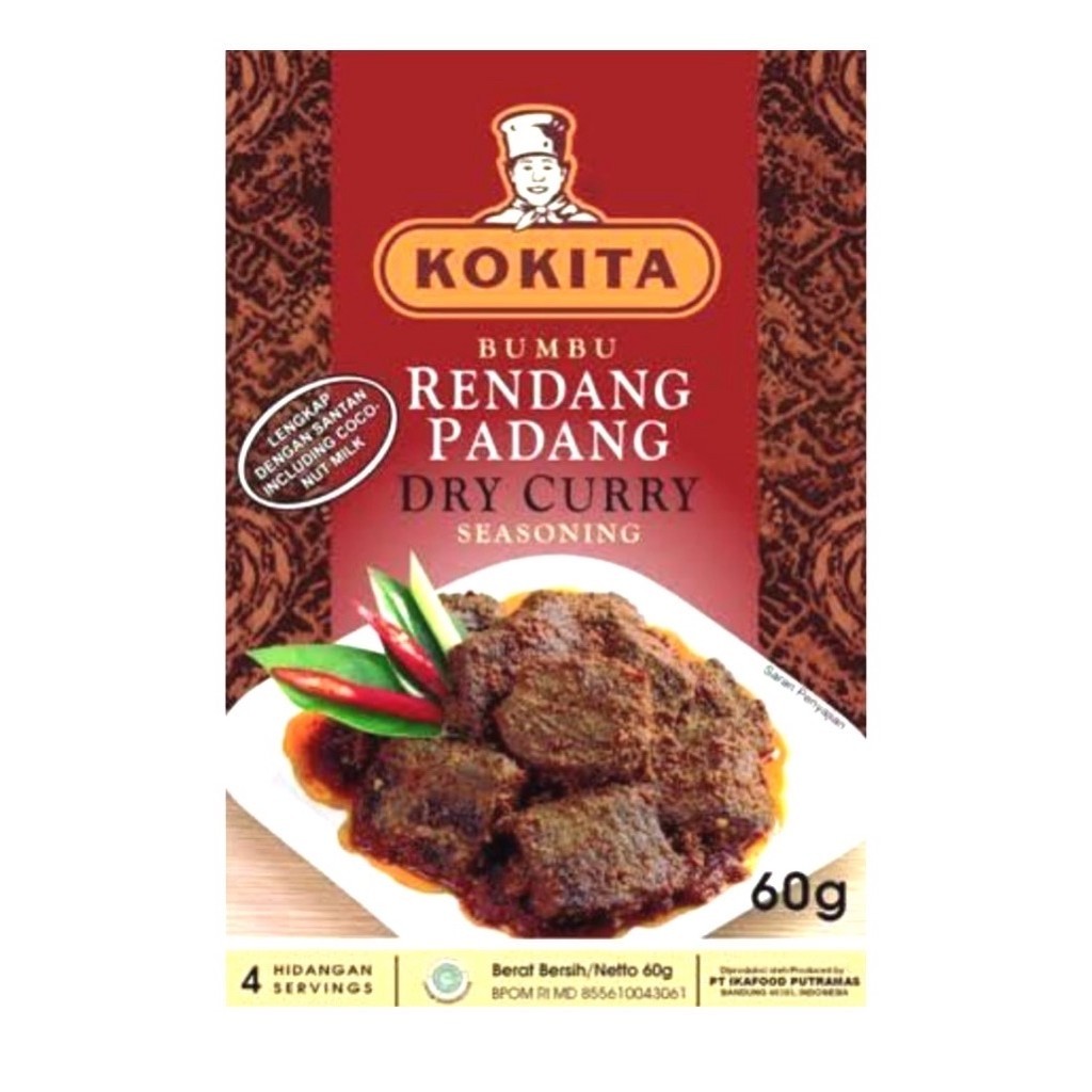 Kokita Bumbu Rendang Padang Dry Curry / Bumbu Rendang Padang Asli