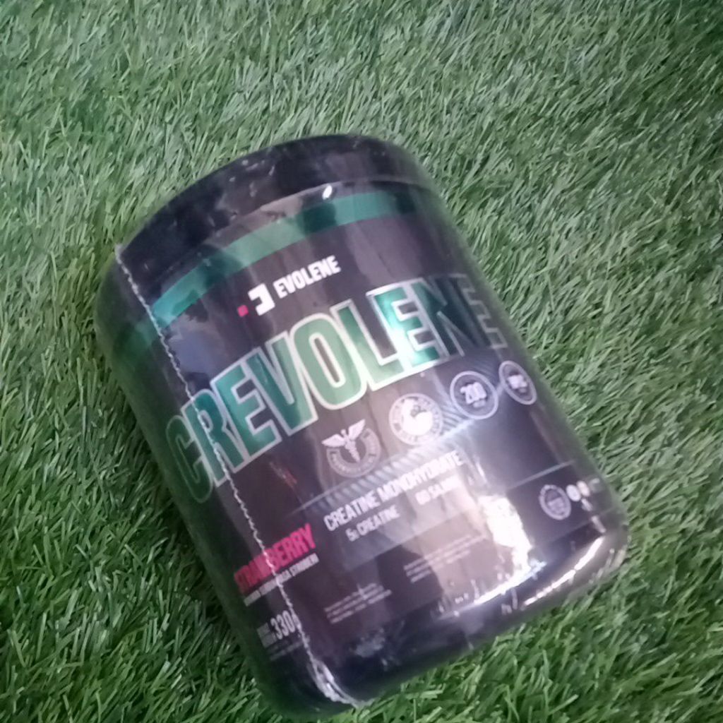 Evolene Crevolene Creatine Monohydrate 330g Rasa Strawberry Suplemen Kreatin