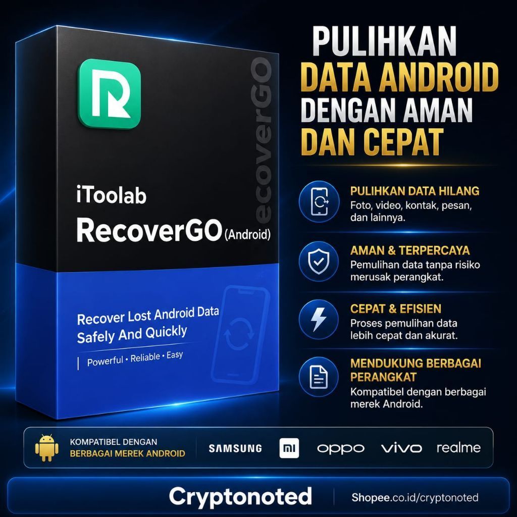 iToolab RecoverGo Android Data Recovery 2025 - Aplikasi Mengembalikan Data Hp Yang Terhapus
