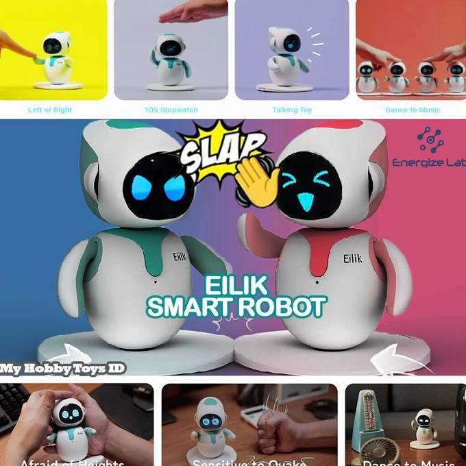 Terlaris Mainan Viral Tiktok Robot Eilik Ai Smart Robot Original By Enegize Lab Mainan Robot Emo Pin
