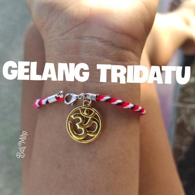 #@#@#@#@] Gelang Tridatu Liontin Omkara - Gelang Omkara -Gelang Hindu - Omkara