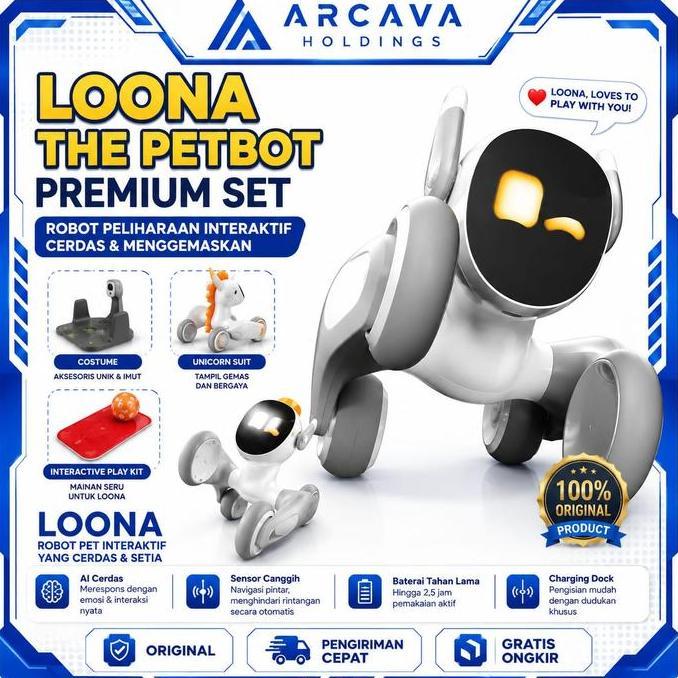 Terlaris Loona The Petbot Smart Robot Style Basic  Robot Pet  Anjing Robot