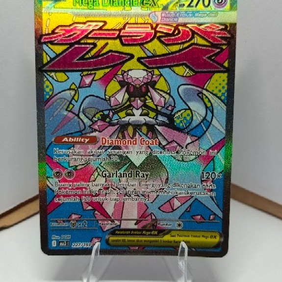 Kartu Pokemon MA227/193 Mega Diance EX Indo