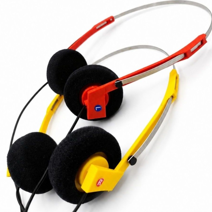 stereo vintage headphone
