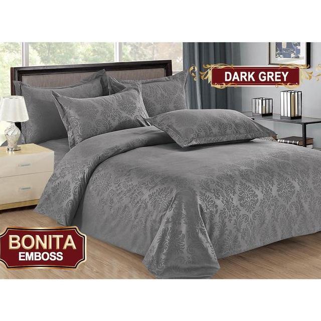 Bonita Bedcover Set 180X200 Bonita Polos Emboss Sprei Bonita Polos