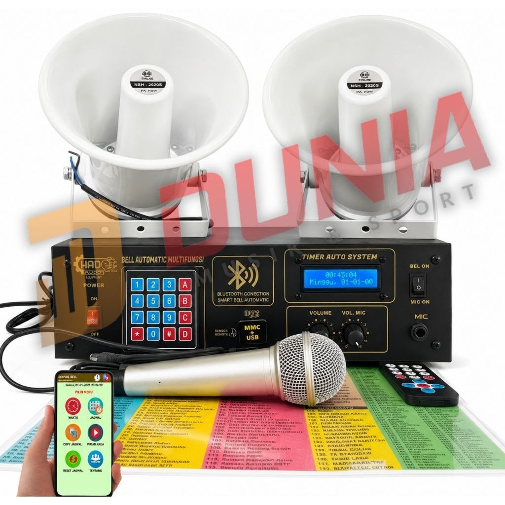 Bel Sekolah Otomatis + Speaker