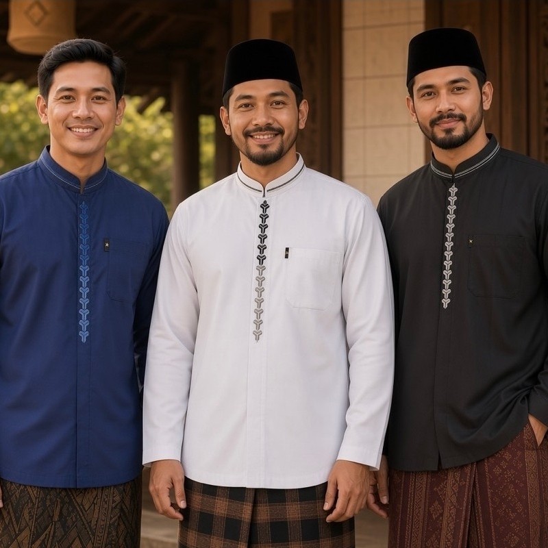 koko putih bordir dewasa kain toyobo