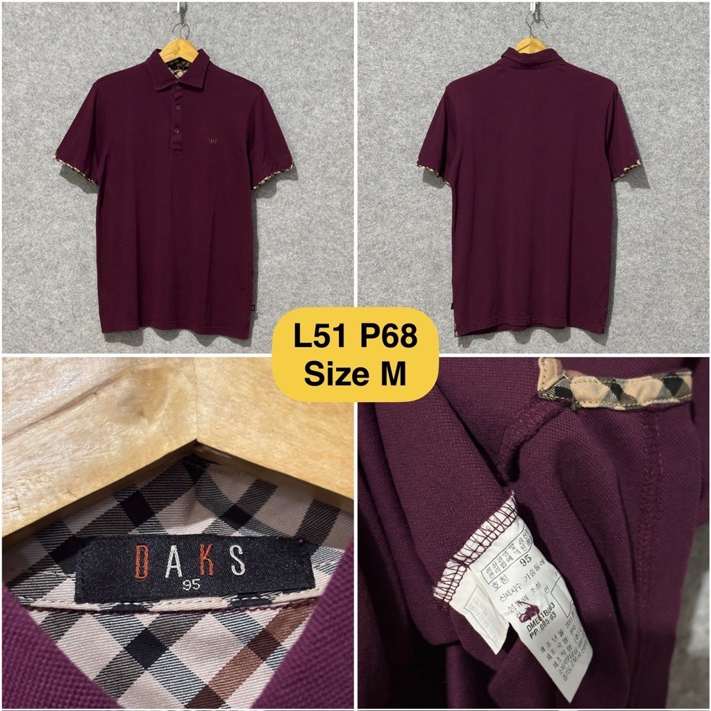 Poloshirt Daks Maroon Original