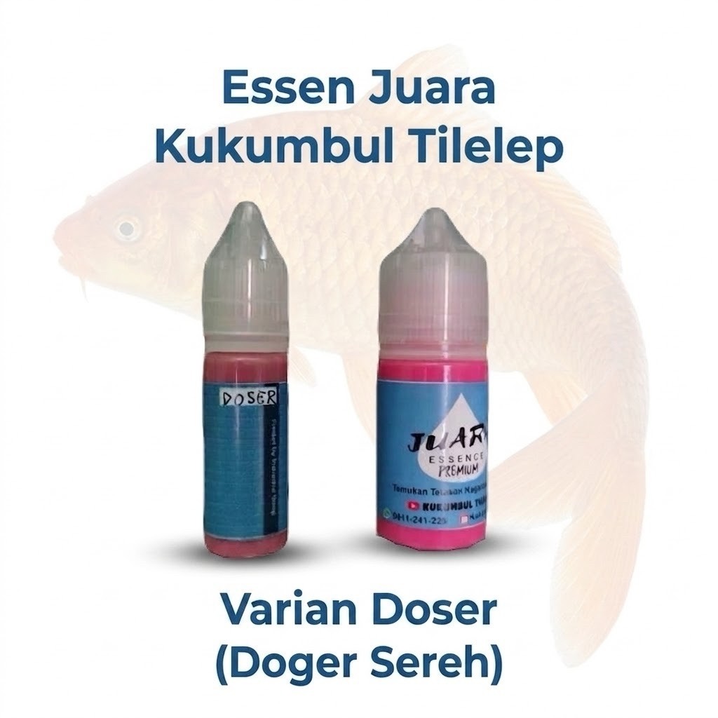 Essen juara varian Doser untuk Lomba Mancing Ikan Mas harian, kilo Gebrus, essen juara, essen juara 