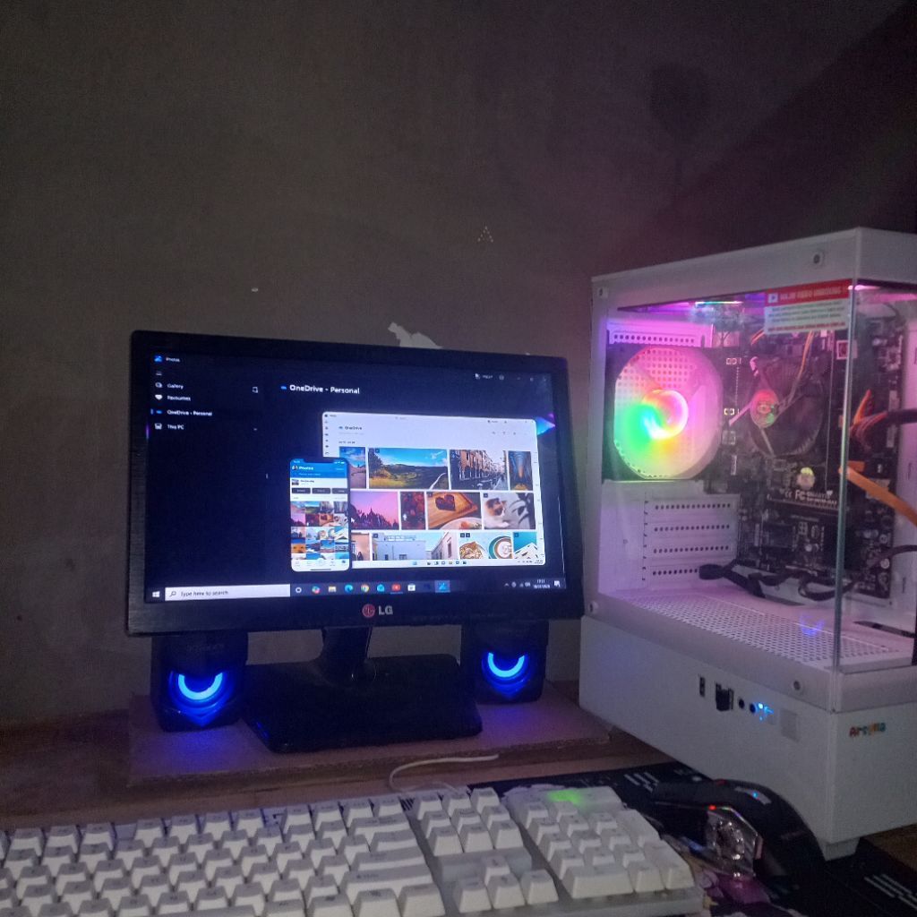 Ful set PC Gaming i3-4170 RAM 8GB + HDD 250GB + Monitor | Siap Pakai