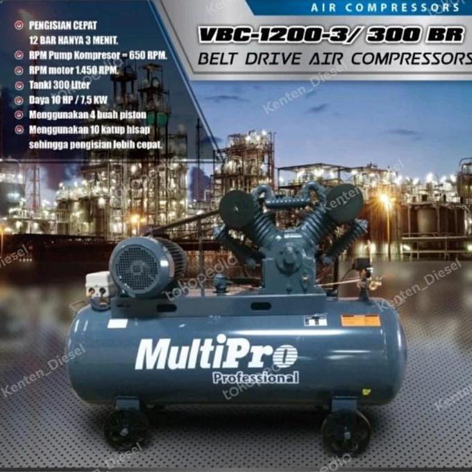 #@#@#@#@] Kompresor Listrik 10 HP  3 Phase Multipro VBC-1200-3