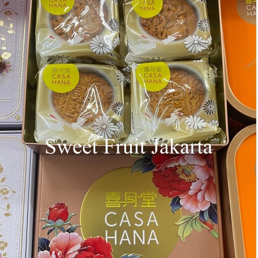 Kue Bulan Casa Hana Isi 4s ( Panda Lotus 2s ) (With Lotus 2s) Casa Hana Kue Bulan Gift Box