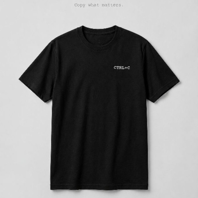 Kaos Programmer CTRL+C Kaos Coding IT Unisex Cotton Combed 24s New States Apparel 7200