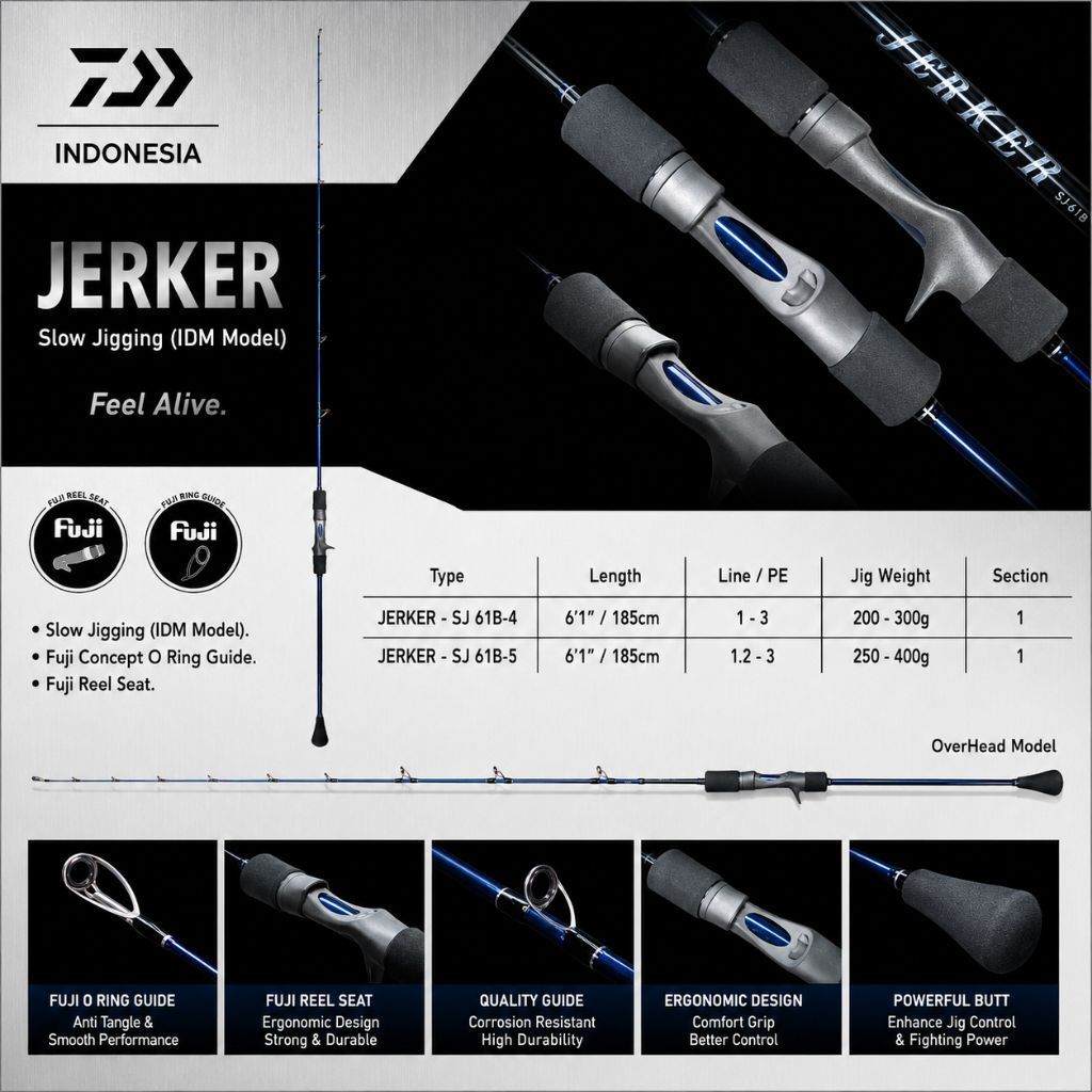 Rod Joran Daiwa Jerker 2024 Overhead Slow Jigging