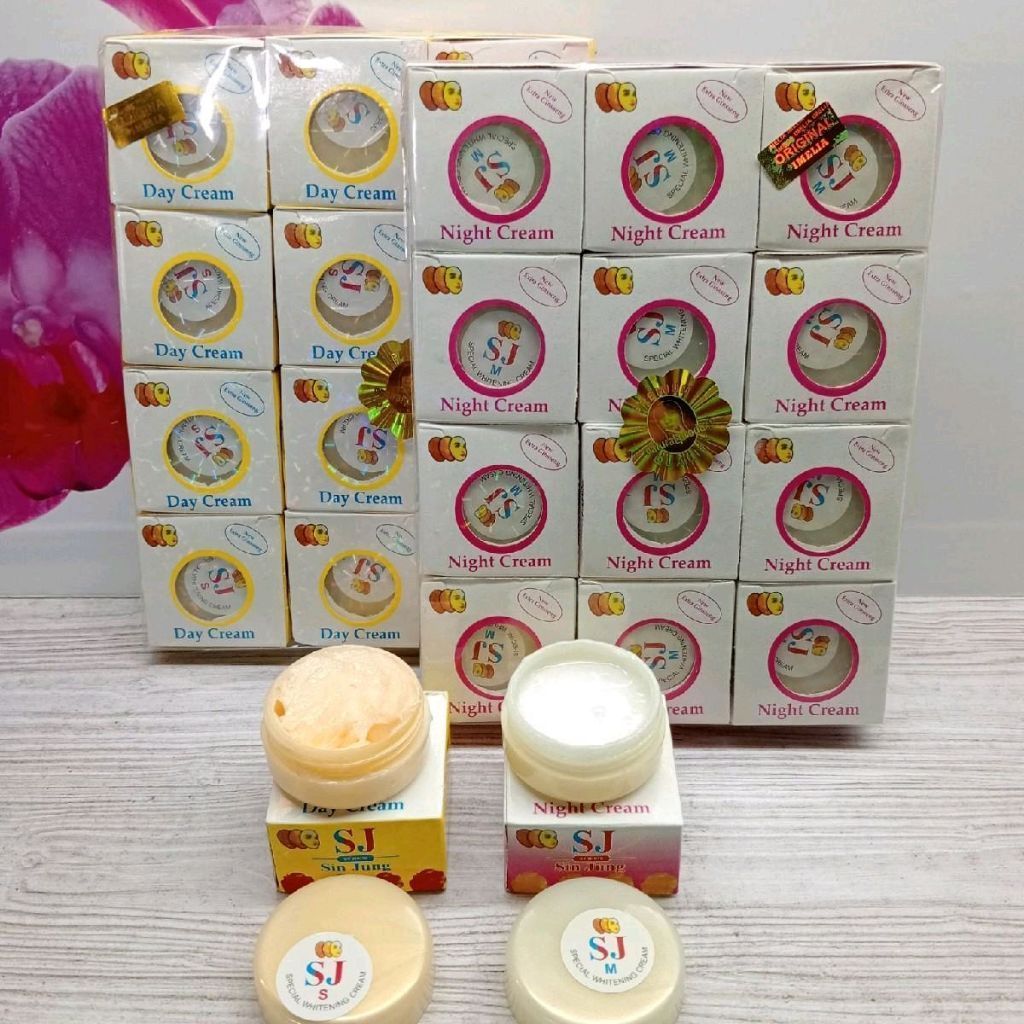(12..PCS) CREM SIN JUNG TOPENG SIANG/MALAM