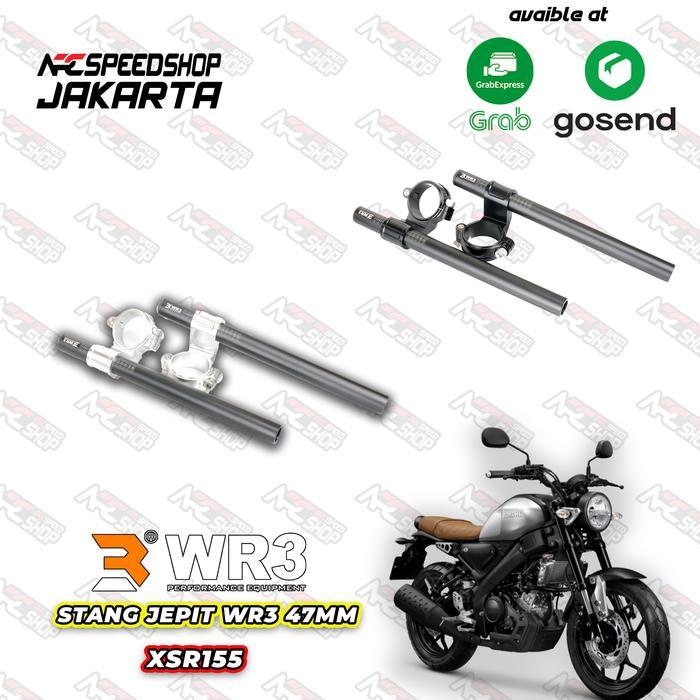 Stang Clip On / Stang Jepit WR3 47mm Yamaha XSR155 - Silver