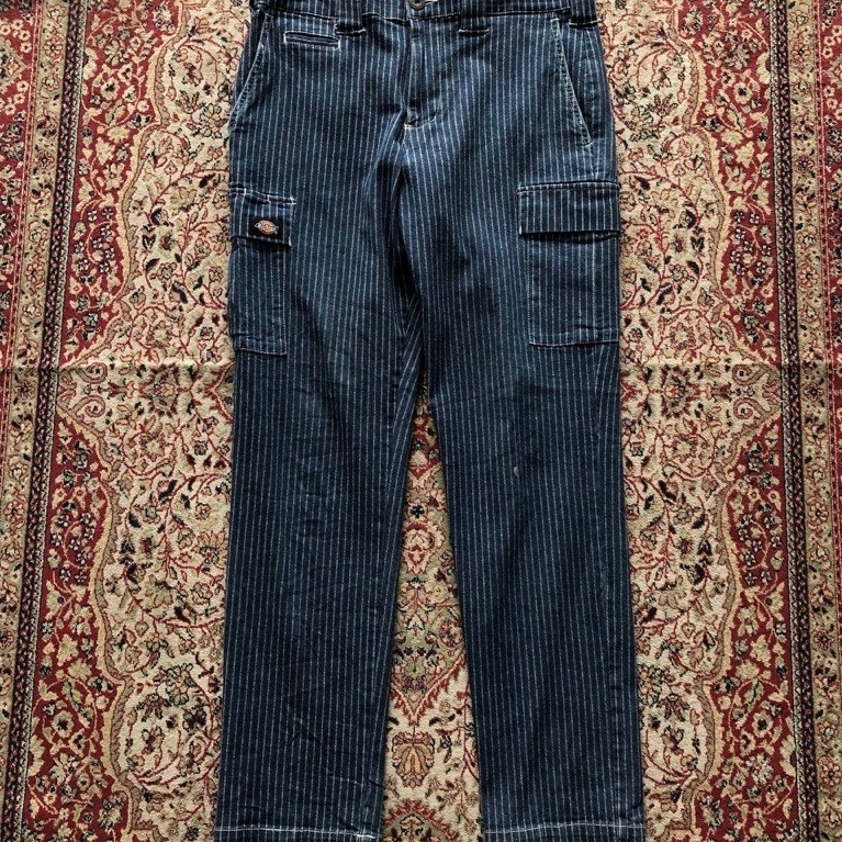 Celana Dickies hickory cargo pants Vintage DickieS USA vintage Hickory japan j090