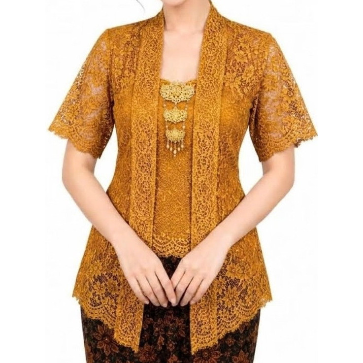 SH Blus kutubaru lengan pendek terbaru/BAJU BROKAT WISUDAH