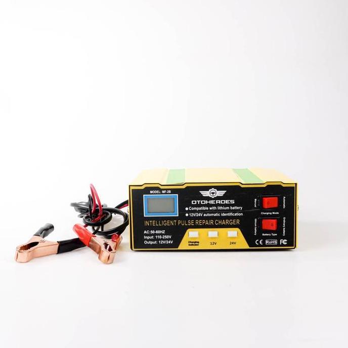 Charger Aki Mobil Intelligent Battery Charger 12V/24V 10A - Charger Aki Lithium 12V 10A