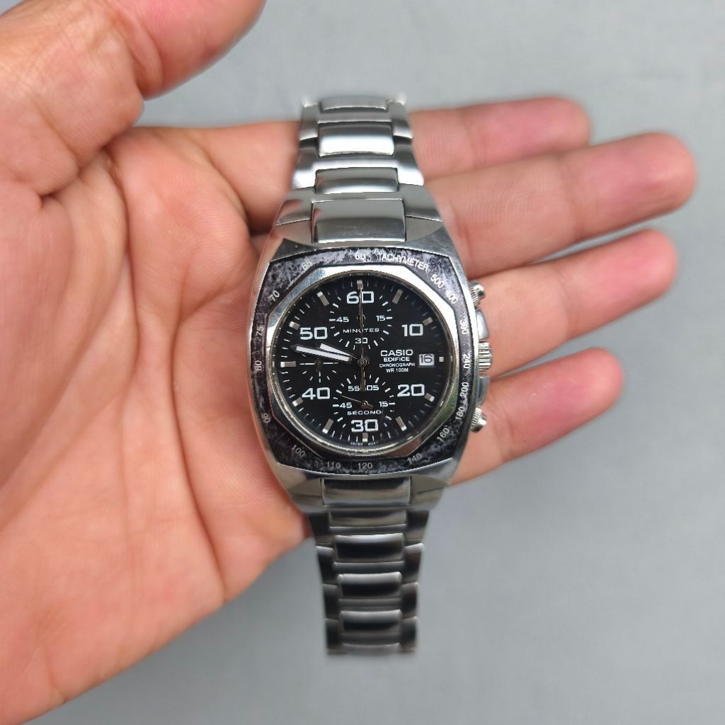 JAM TANGAN CASIO EDIFICE CHRONOGRAPH WR 100M BEKAS SECOND