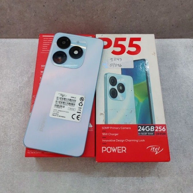 Itel P55 4G/5G 6/128 8/256 Second Fullset Siap Pakai Bekas Berkulitas