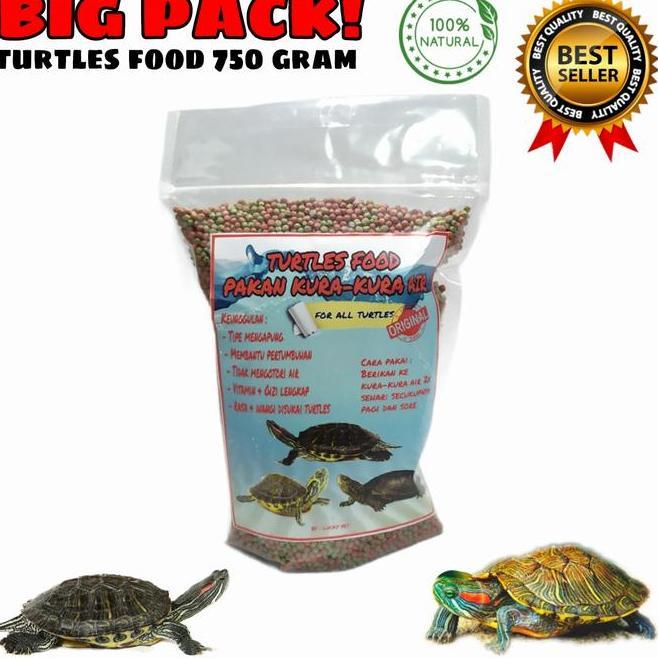 750 Gr Makanan Pelet Kurakura Air Brazil Res Reptile Turtle Food