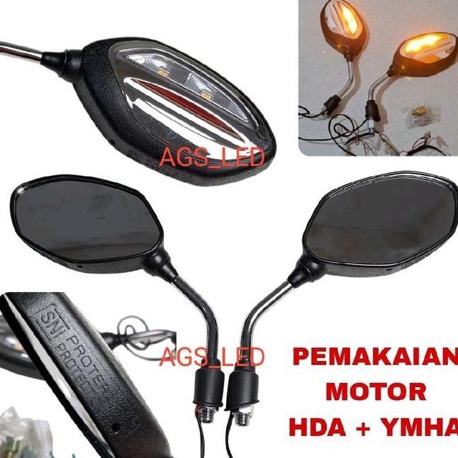 Spion Standar Motor Led Tangkai Crome Semua Jenis Motor Hda Dan Ymha Spion Motor Led Beatvarioscoopy