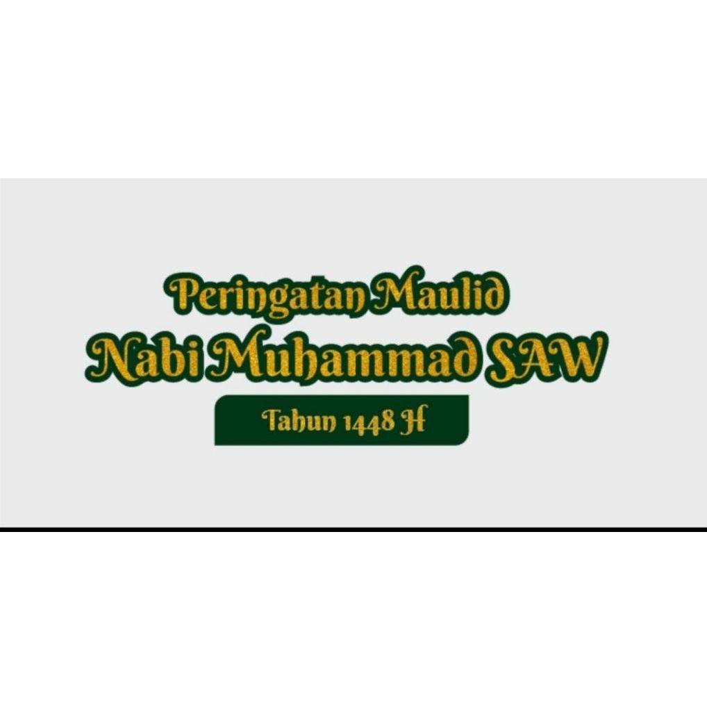 styrofoam custom font maulid nabi