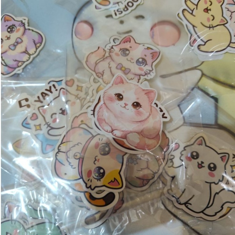 stiker kucing lucu