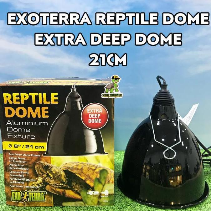 TERBARU - EXOTERRA REPTILE DOME 8" FITTING TORTO REPTIL SULCATA ALDABRA IGUANNA