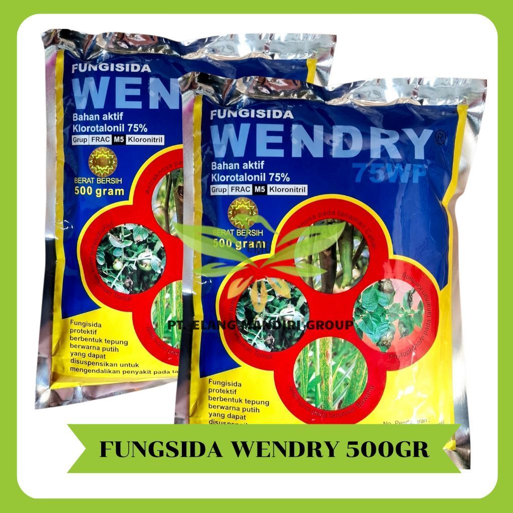 Fungisida Wendry 75 WP 500gr Bahan Aktif Klorotalonil 75% DACONIL DAKONIL M2U