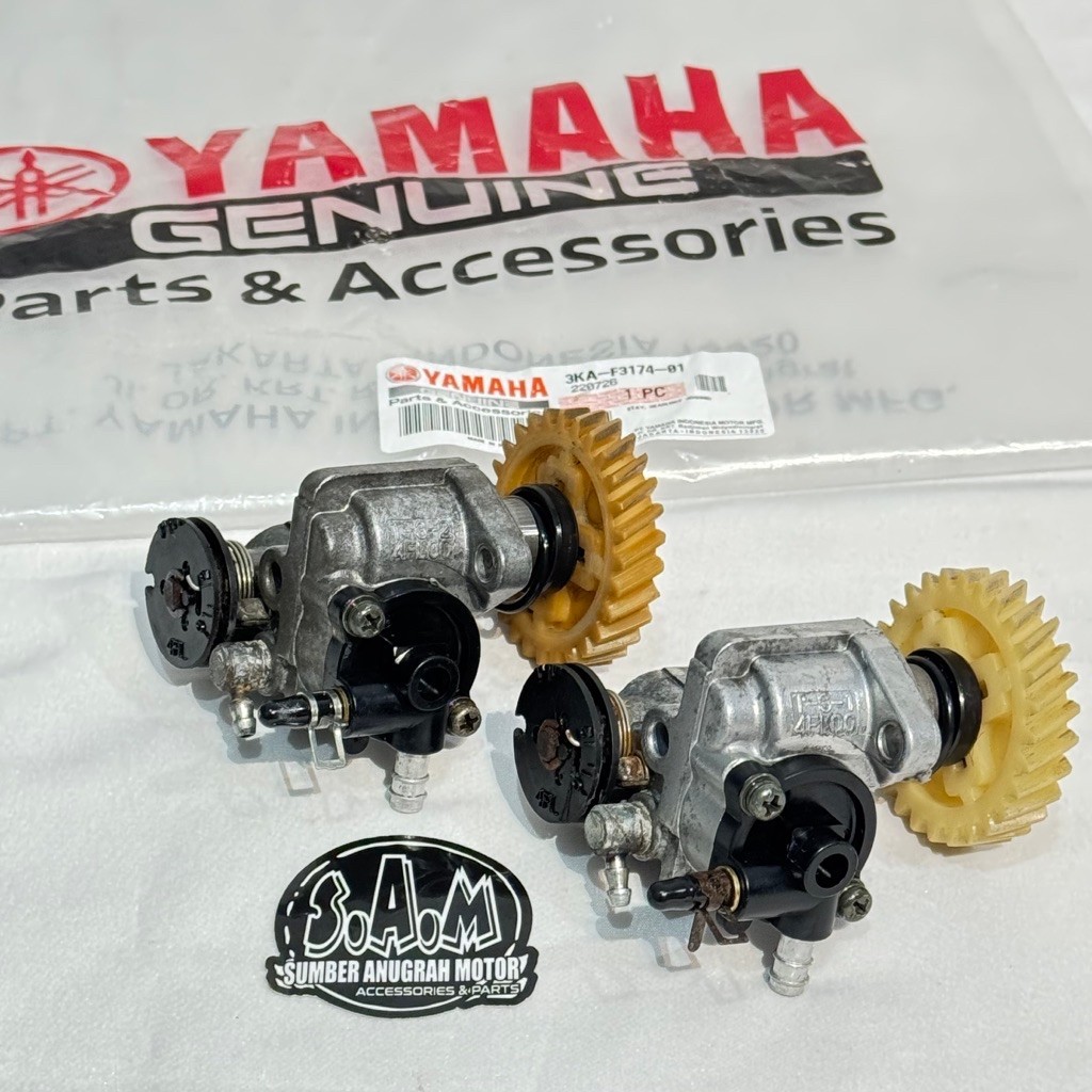 POMPA OLSAM RX-KING NEW ORIGINAL COPOTAN MOTOR MULUS SEGEL PABRIK GARANSI / Pump oli samping Rxking 