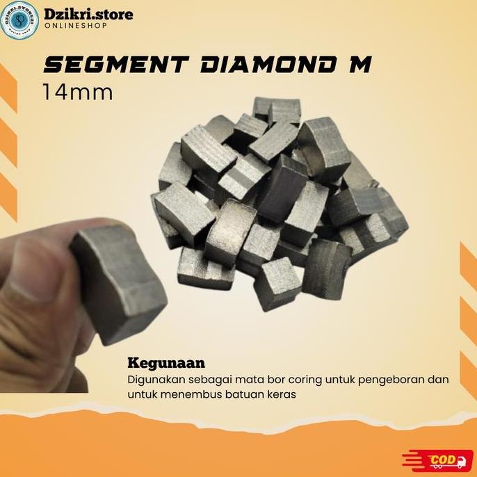 Segment Diamond M 14 mm / Segment Mata Bor / Segment Coring