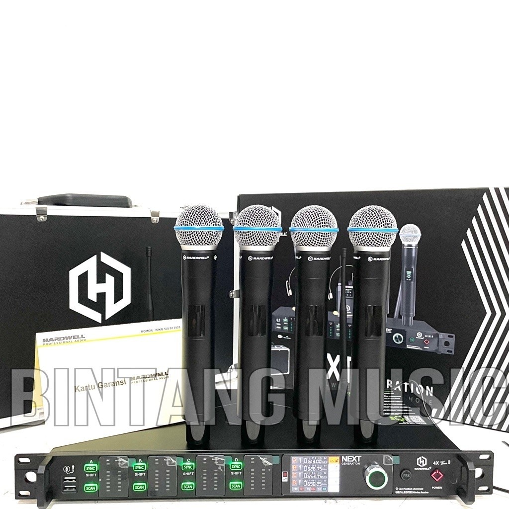 mic wireless hardwell 4x gen 2 original free koper hardwell 4 x mikrofon