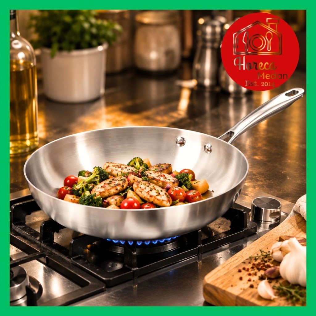 PAN TELUR FRY PAN PICASSO 24 CM / PANCI PENGGORENGAN STAINLESS STEEL SUS 304