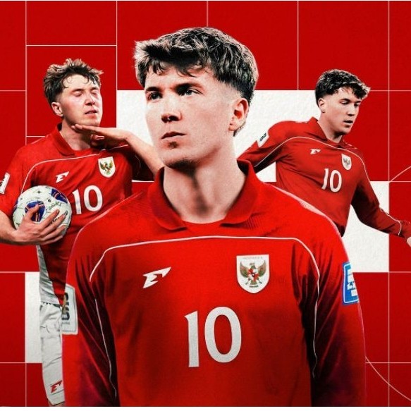 Jersey Timnas Indonesia home 2025, LS, PI