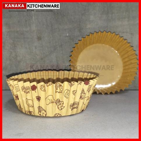 CC LAMINASI BUNDAR KECIL ALAS 7CM 200PCS / CUP ROTI BUNDAR LAMINASI / KERTAS ROTI LAMINASI BUNDAR