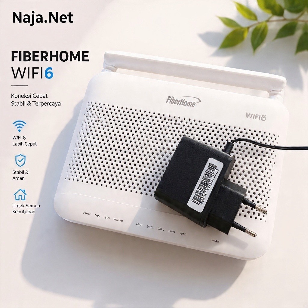 Modem ONT GPON Fiberhome HG6145F3 Dualband / Wifi 6 /Port Biru New