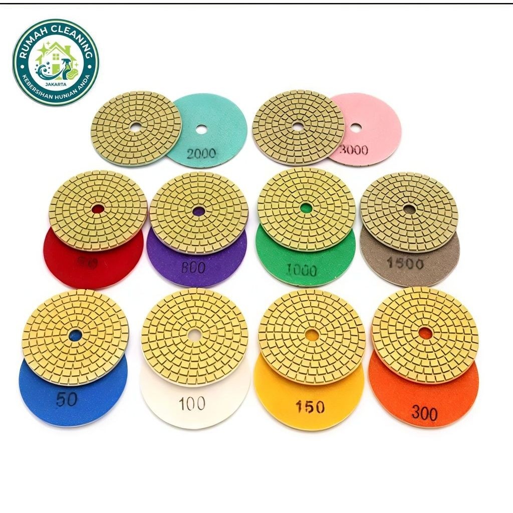 Diamond Pad 4 Inch Untuk Poles Kering Marmer Granit
